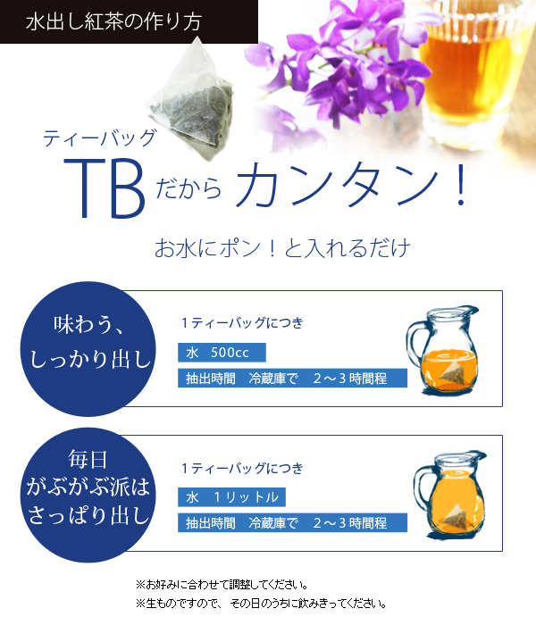 水出しティーバッグ